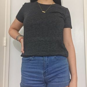 Forever 21 gray short sleeve top